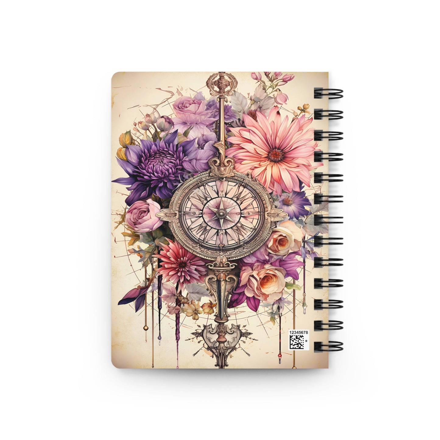 Libra - Floral Collection (Spiral Bound Journal)