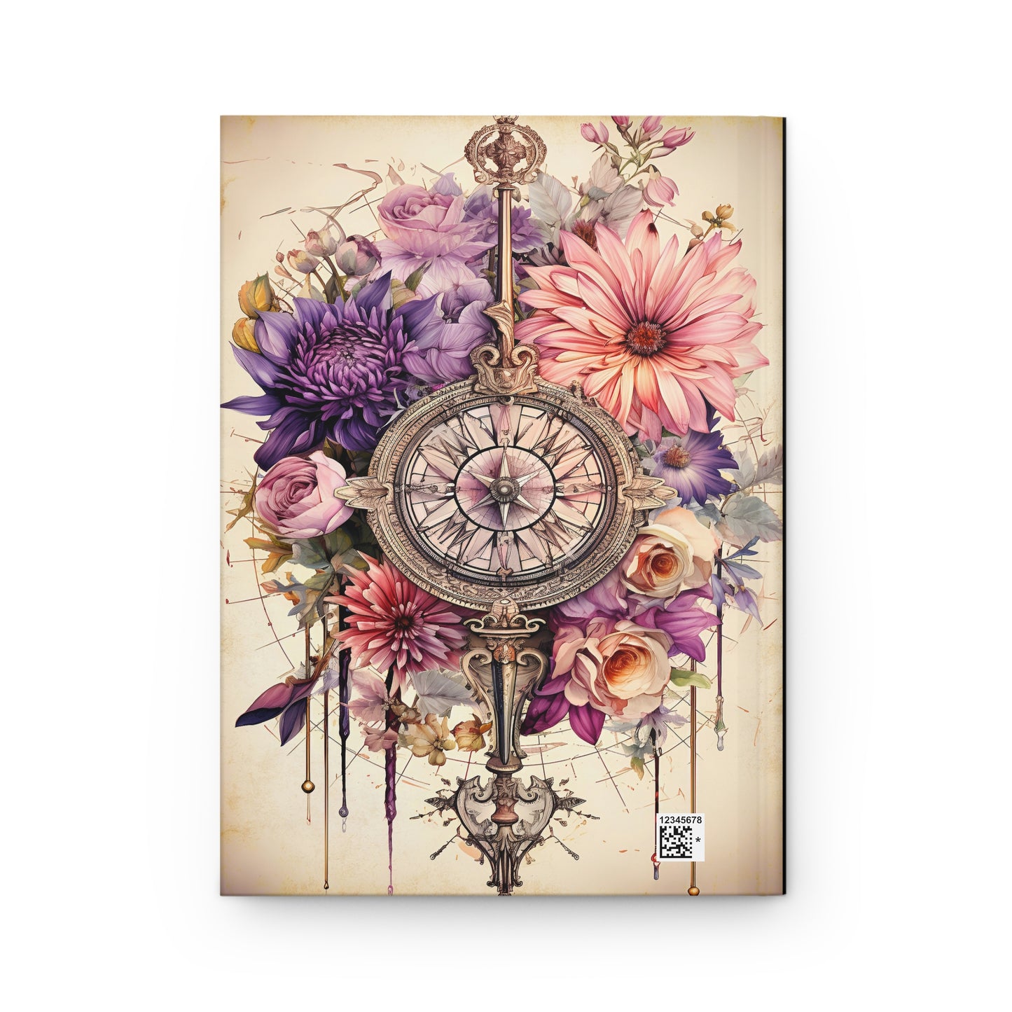 Libra - Floral Collection (Hardcover Journal Matte)